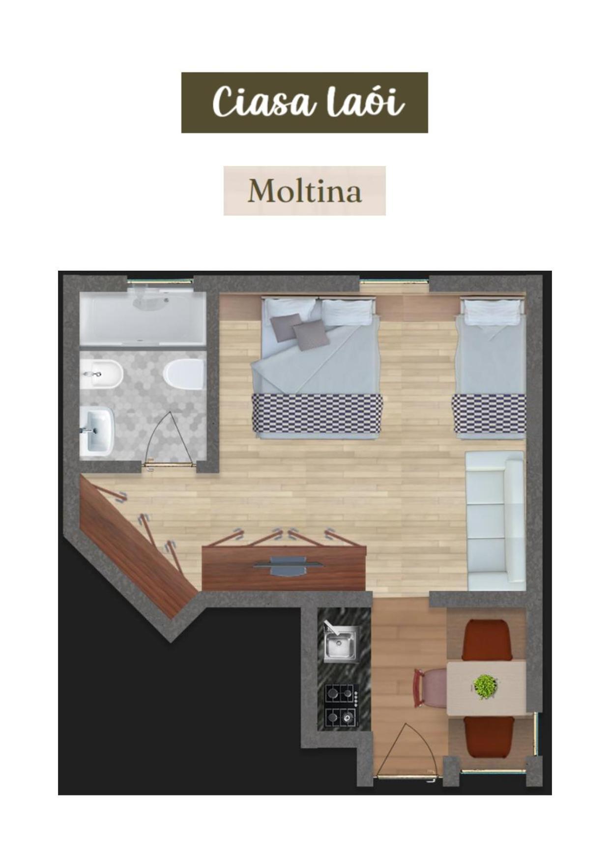 Apartment Ciasa Laoi San Cassiano  Buitenkant foto